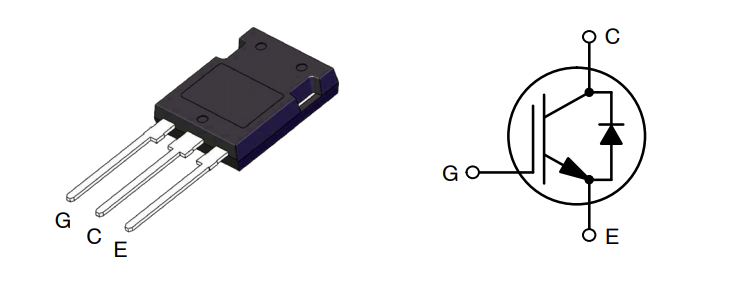 应用电路图 - onsemi AFGY100/AFGY120T65SPD场终止沟槽型IGBT